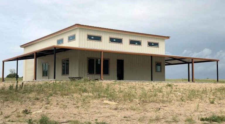 Lingleville, TX residential barndominium.