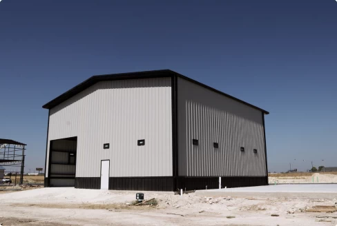 Large airport hanger in Salado, TX.