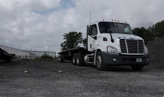 Elite Steel & Supply delivery truck.